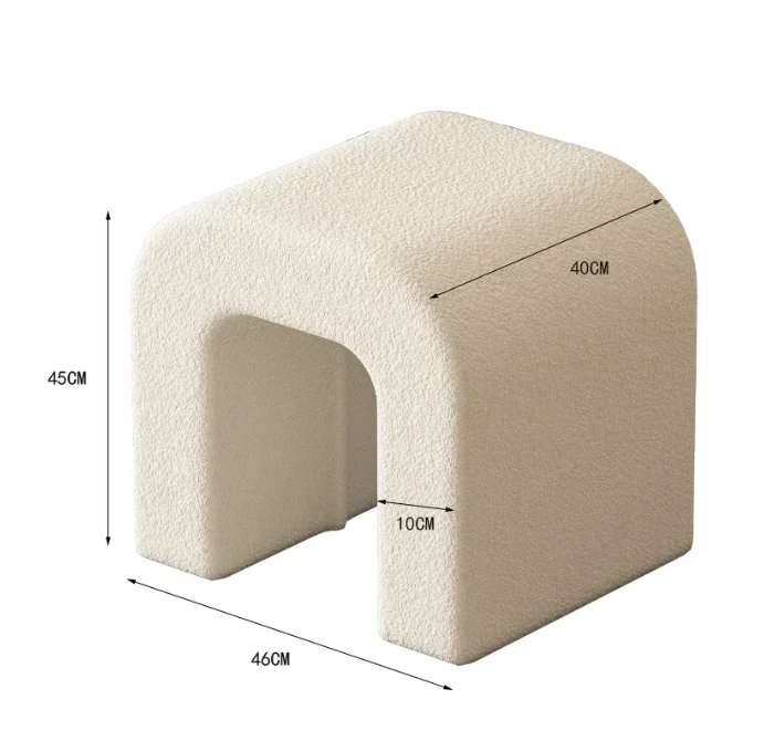 Modern White Vanity Chair for Kids and Adults