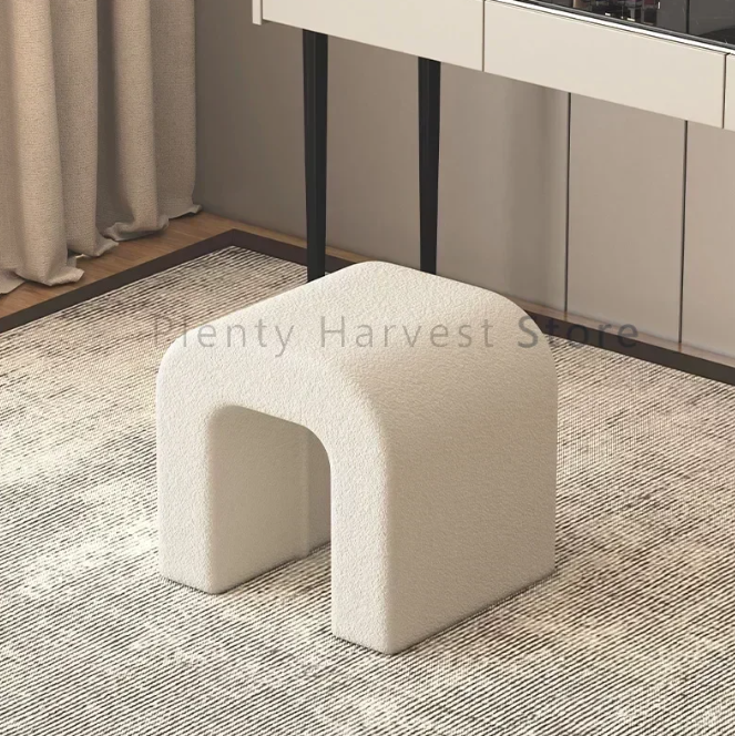 Modern White Vanity Chair for Kids and Adults