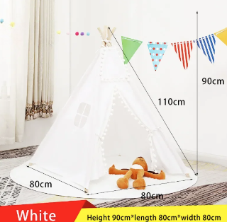 Children's Portable Wigwam Play Tent