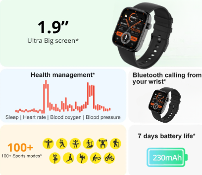 Voice-Activated Smartwatch for Men and Women