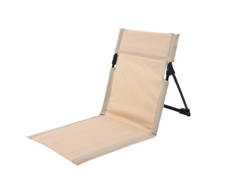 Outdoor Foldable Reclining Camping Chair with Backrest Cushion