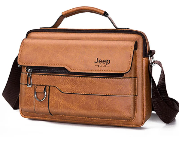 Men's High-Quality PU Leather Crossbody Messenger Bag