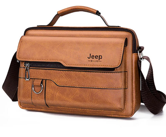 Men's High-Quality PU Leather Crossbody Messenger Bag