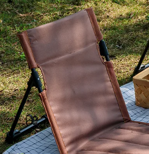 Outdoor Camping Aluminum Alloy Folding Cushion Chair