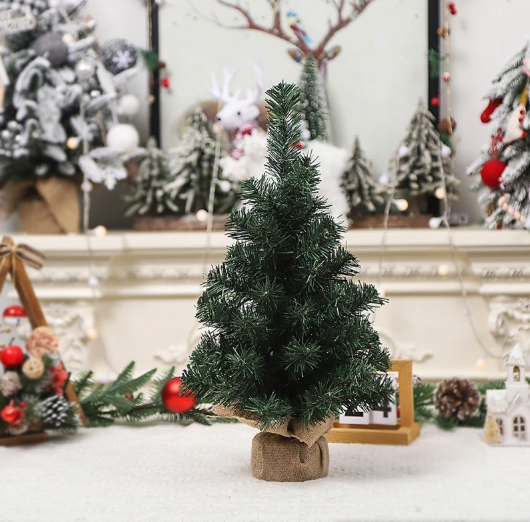 Premium Hinged Artificial Christmas Tree with Metal Stand