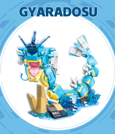 Pokemon Building Blocks Set for Kids (Gyarados)