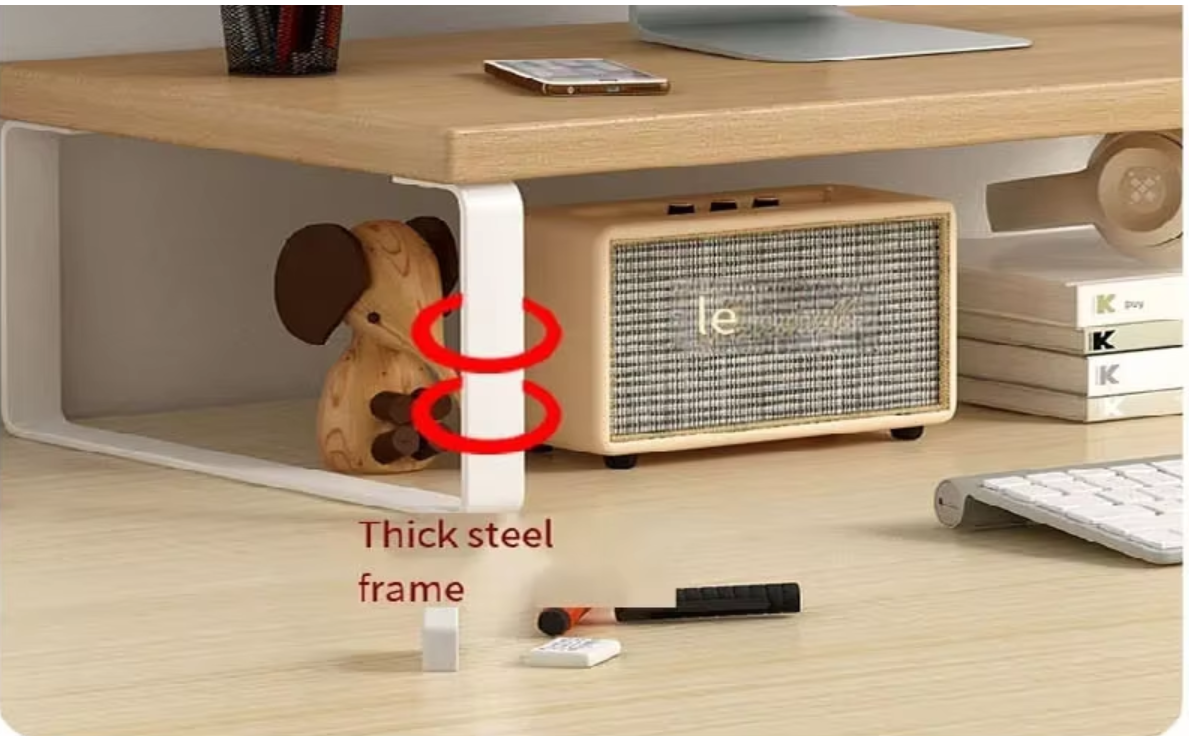 Vintage Wood Monitor Stand Riser - 30cm in vintage Wood