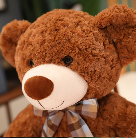 Teddy Bear Plush Pillow (Brown)