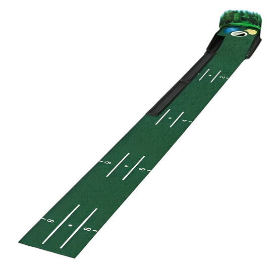 Golf Putting Mat Set with Ball Return System
