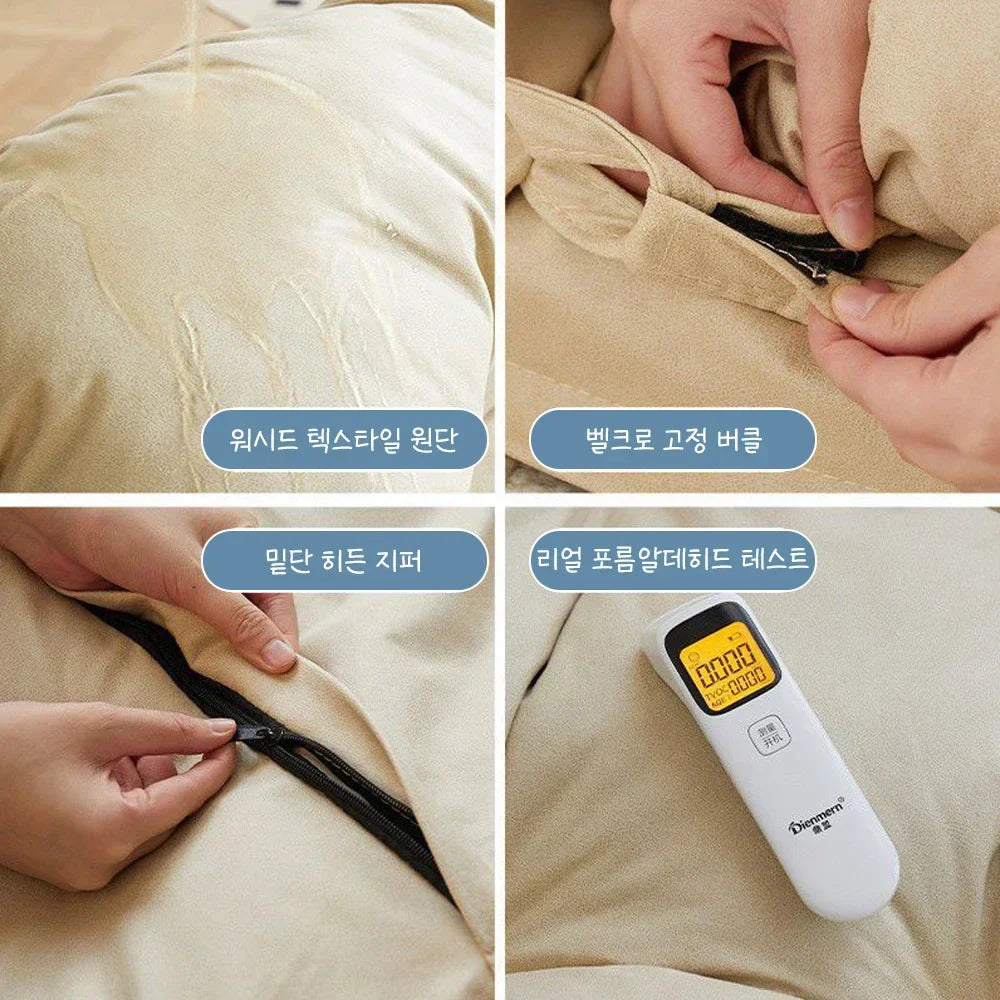 Convertible Foldable Lounger Sofa Bed - Beige Water-Resistant Lazy Chair Sleeper