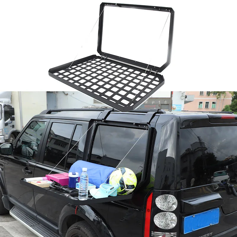 Rear Window Glass Armor Shelf Storage Rack for Land Rover Discovery