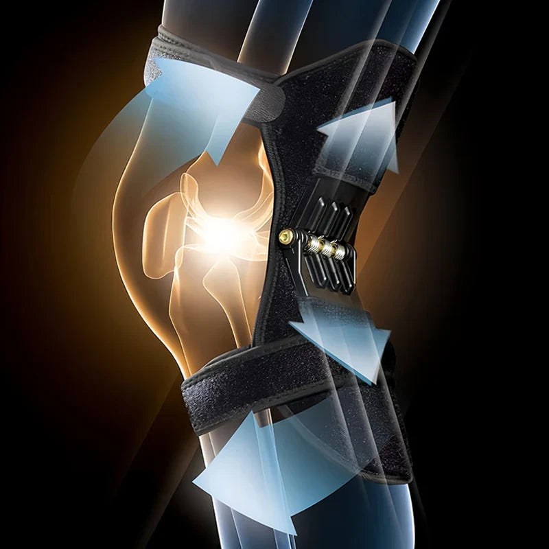 Spring-Loaded Knee Booster Support Pad Black