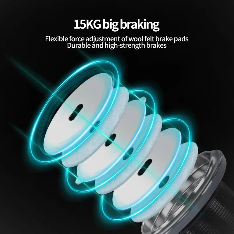 7000 Series Saltwater Spinning Reel 5KG Drag Silver