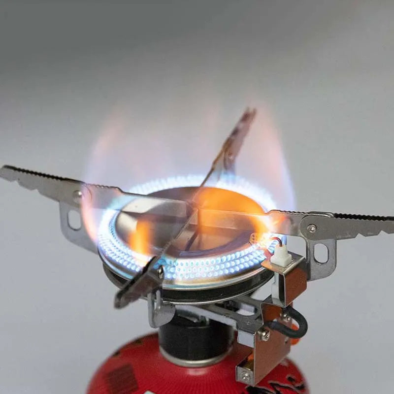 Ultralight Camping Gas Stove Head Silver