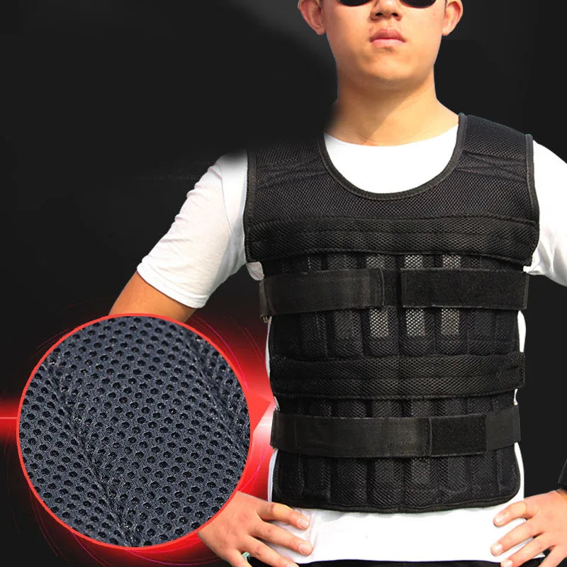 Adjustable Weighted Vest (Plates Not Included) Black