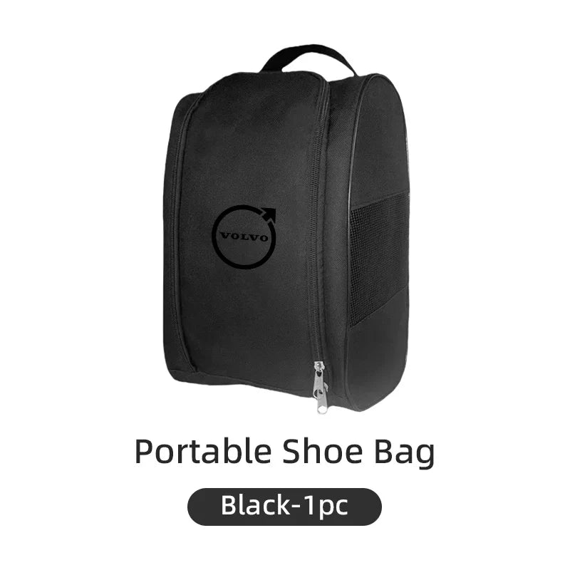Car Sneakers Storage Bag–Dustproof Travel Shoe Pouch Black