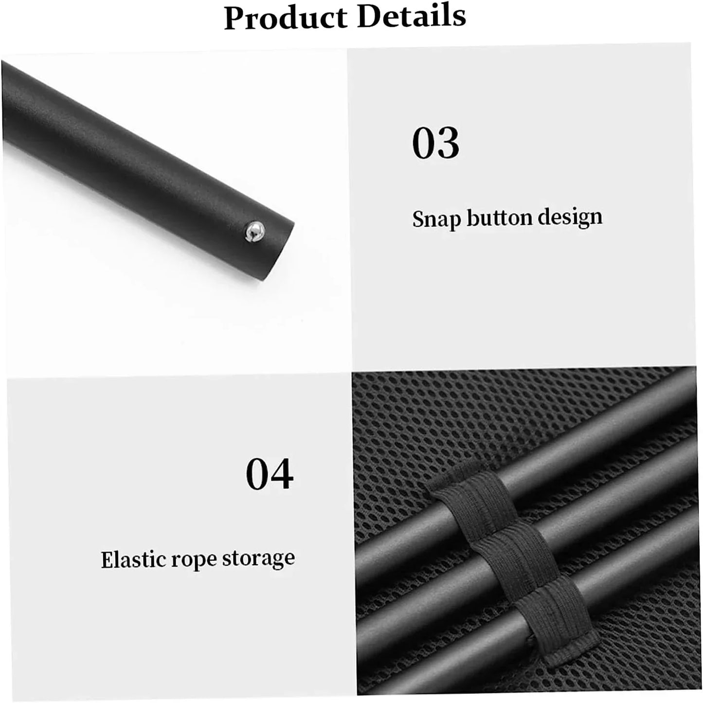 Folding Round Table Portable Telescopic Outdoor Three-legged Dining Table with lamp holder