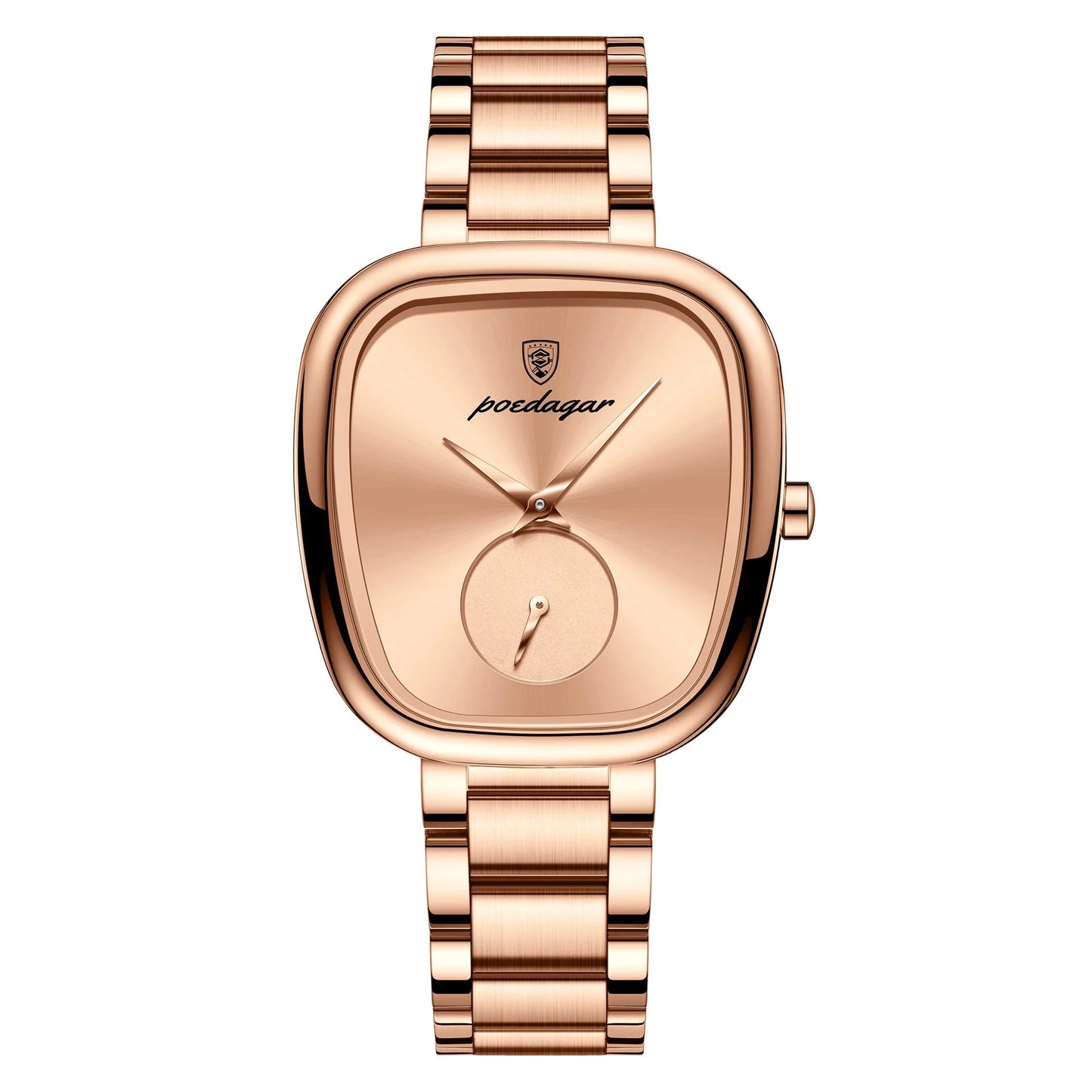 Women's Stainless Steel Waterproof Quartz Watch (Rose Gold)