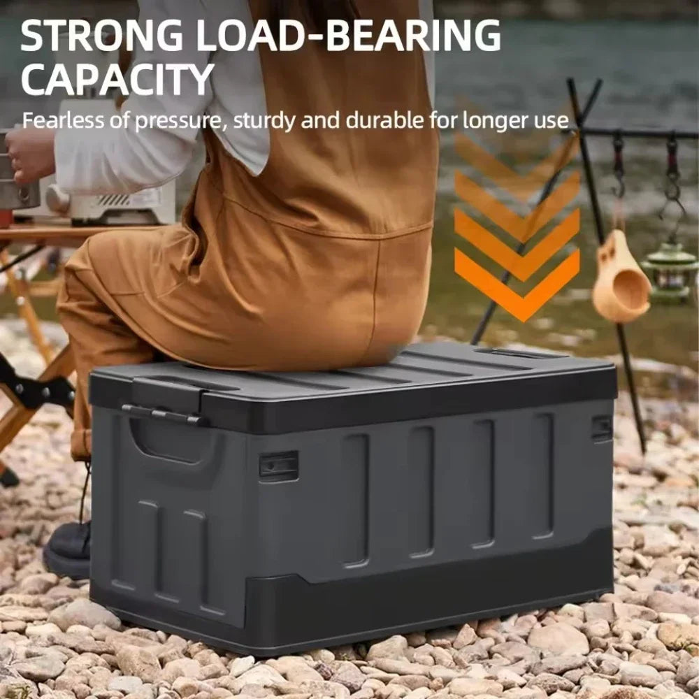Foldable Camping Storage Box Waterproof Black