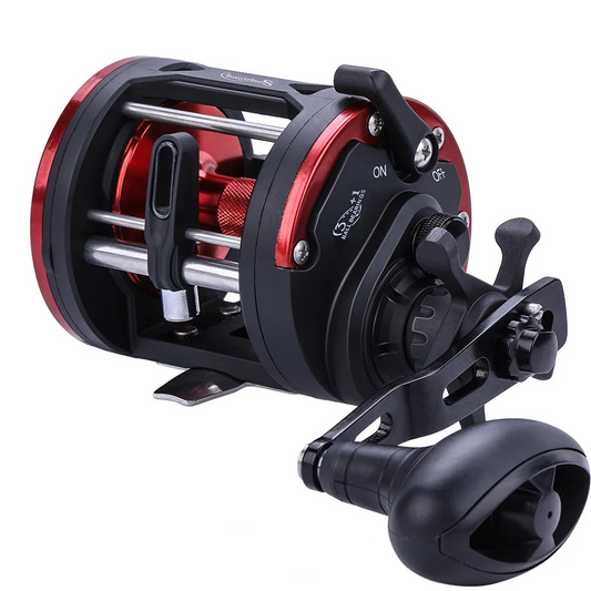 rolling Drum Fishing Reel 28kg Max DragRight Hand Red