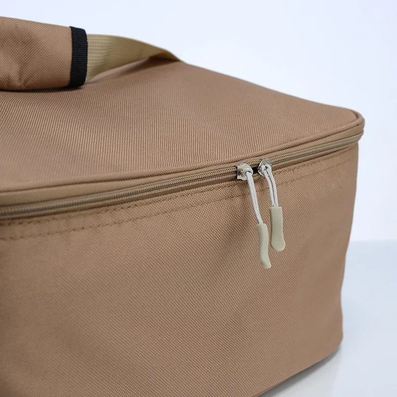 Camping Stove Gas Tank Storage Bag Khaki