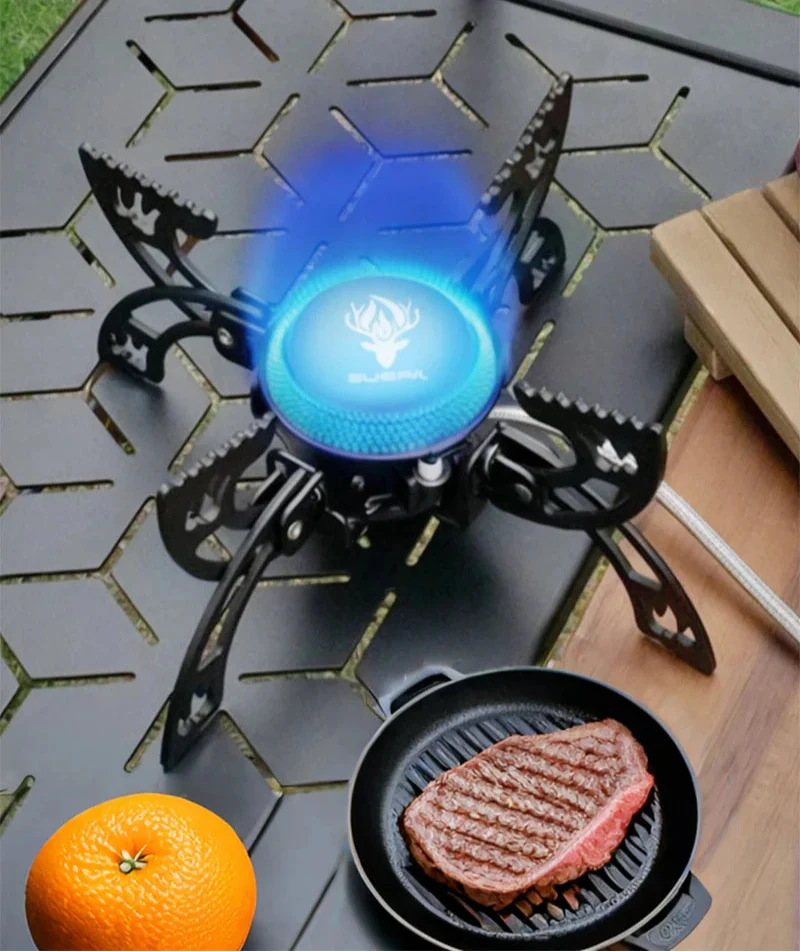 Folding 3800W UFO Camping Stove Black