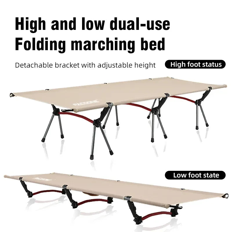 Portable Folding Camping Cot Outdoor Bed Khaki