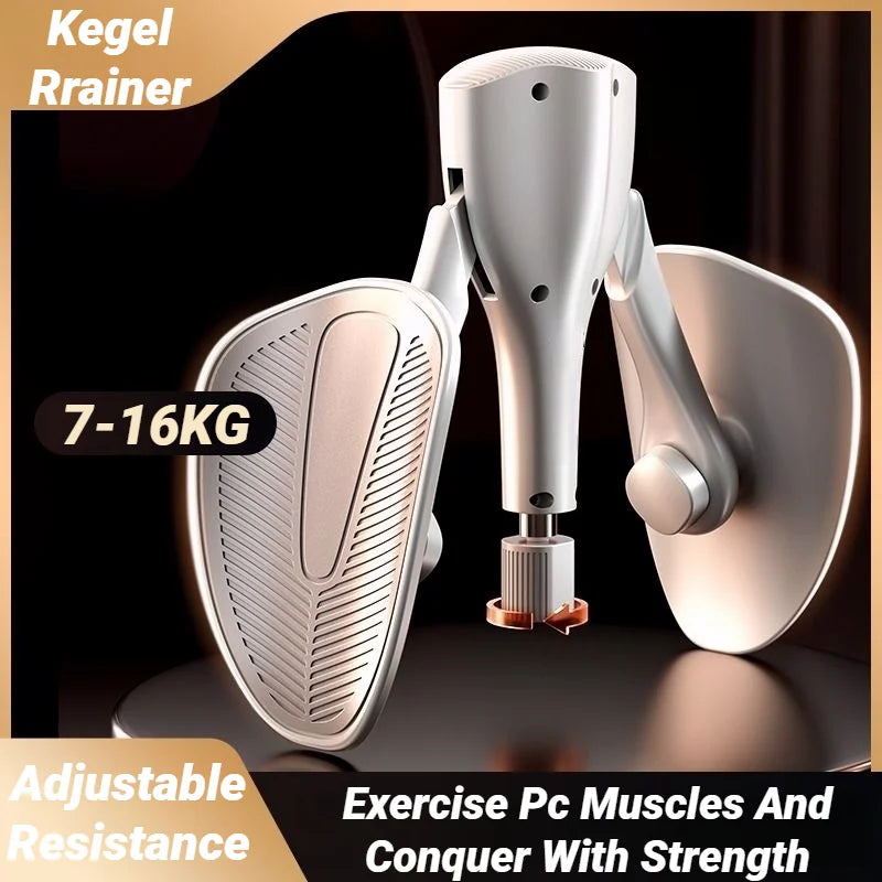 Adjustable Resistance Pelvic Floor Leg Trainer Grey