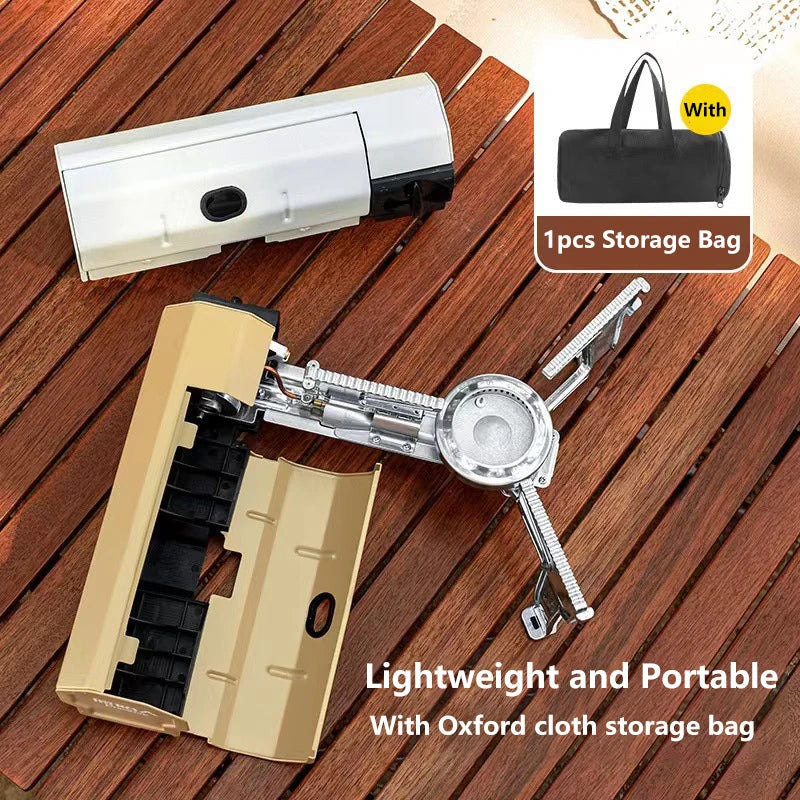 Camping Cassette Gas Stove 2600W Burner with Electronic Ignition Khaki