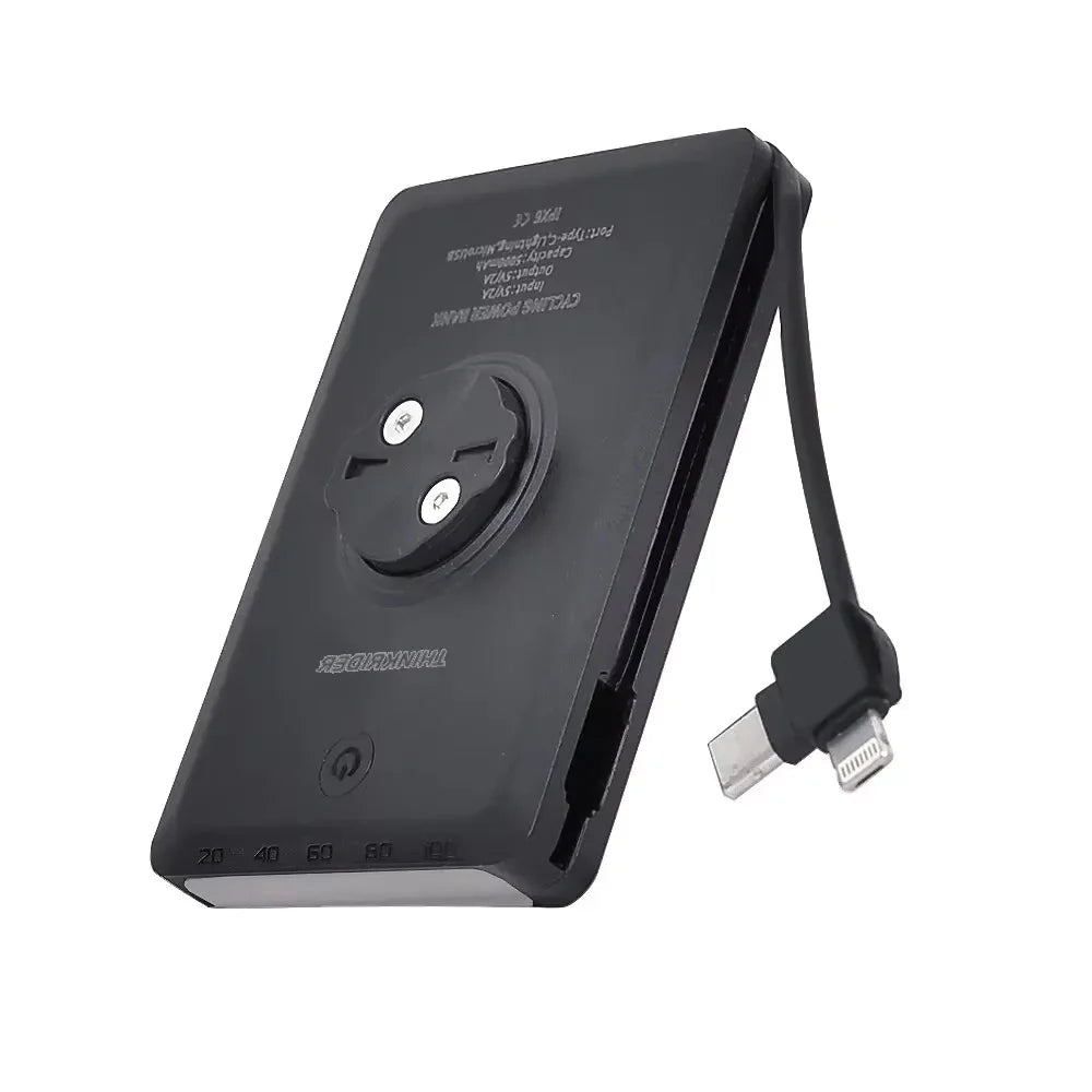 Bike Headlight with Garmin/GoPro Mount USB Rechargeable Black