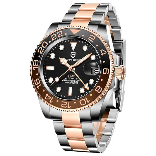 Men's Automatic Mechanical Sapphire Watch (Rose Gold)