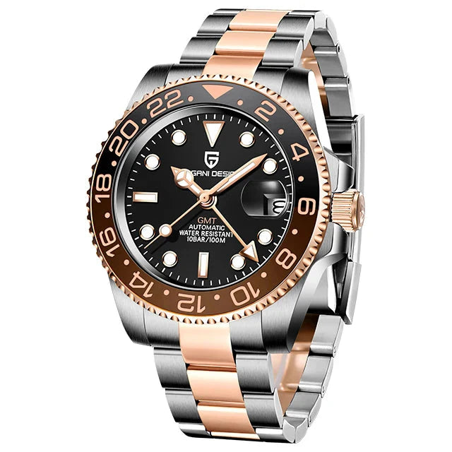 Men's Automatic Mechanical Sapphire Watch (Rose Gold)