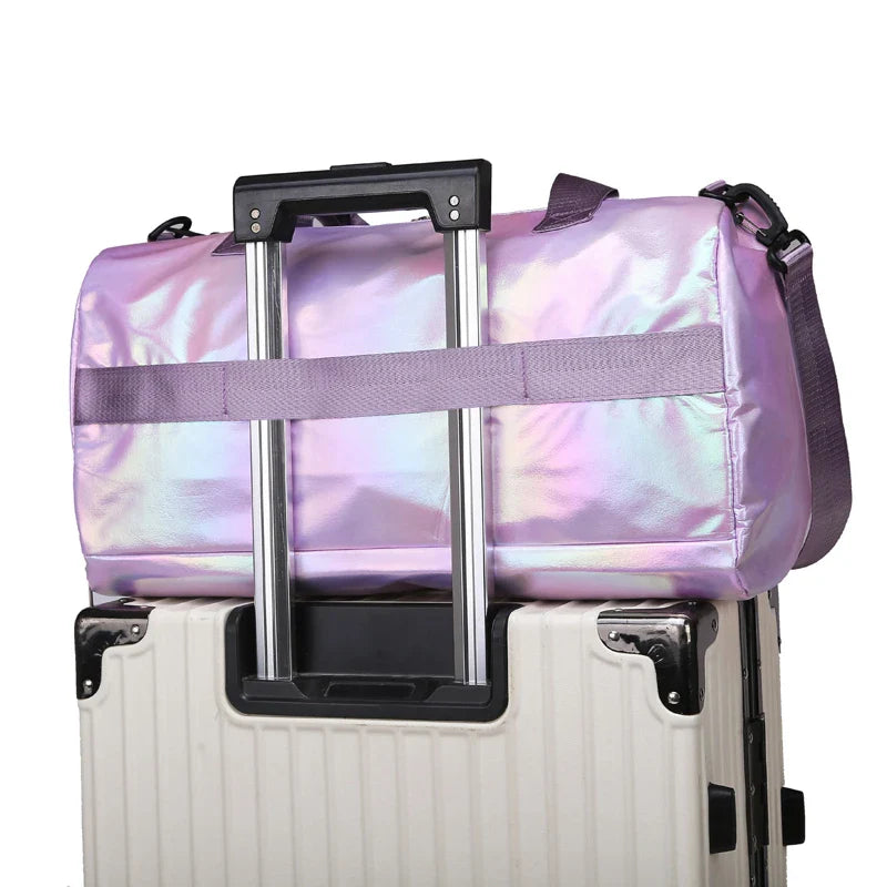 Women's Travel Duffel Bag with Shoe Compartment