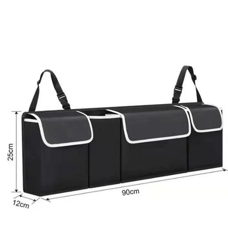 Car Back Seat Organizer Oxford Polyester Hanging Storage Bag Black