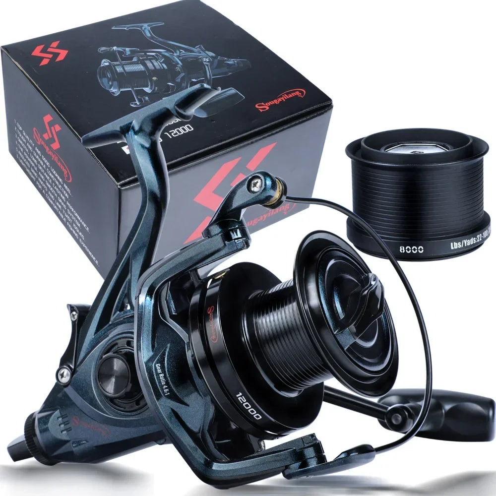 Big Game Spinning Reel Trolling Surf Casting Reel Black