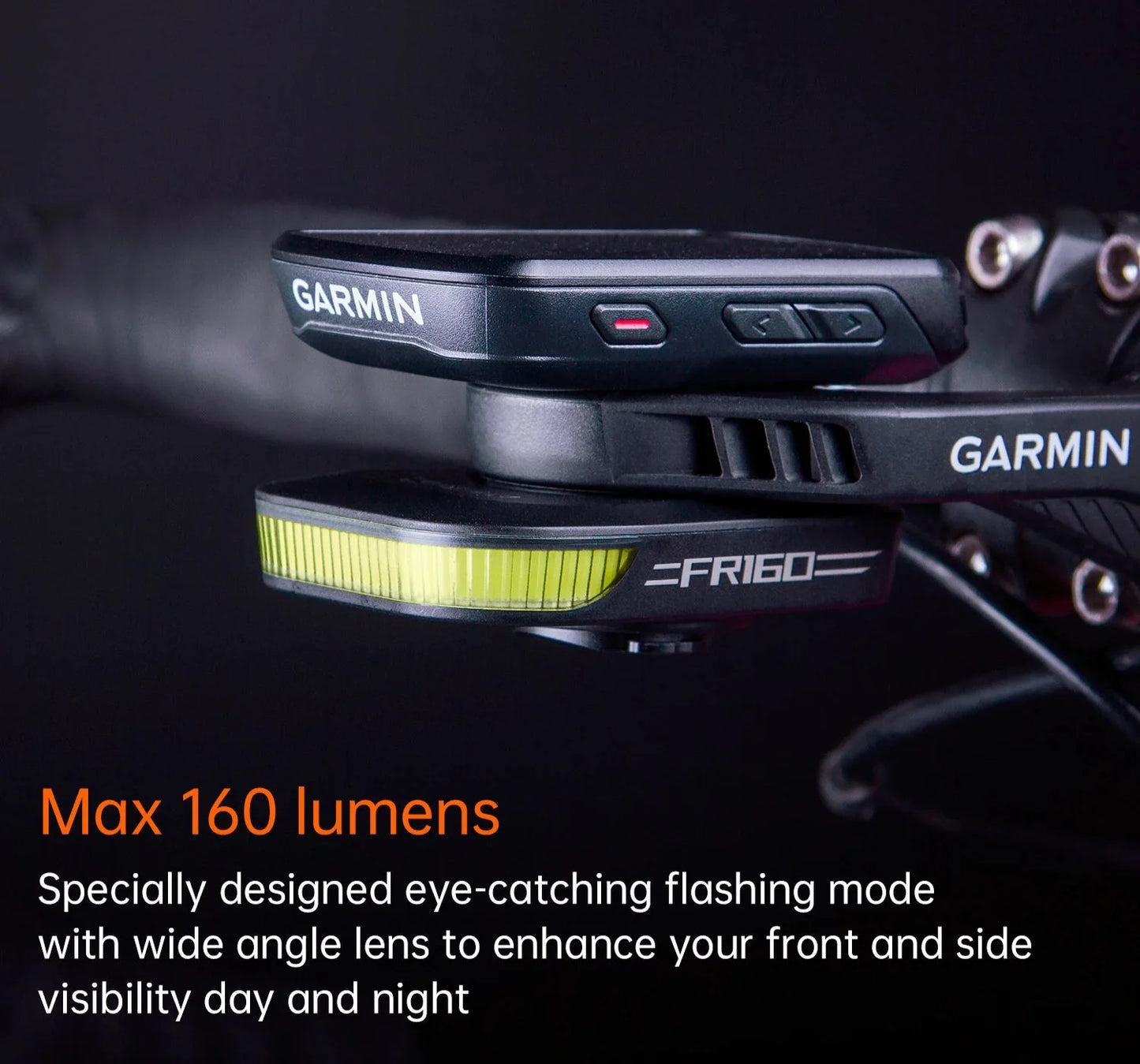 LED Bike Light Intelligent Sensing Bicycle Headlight Black