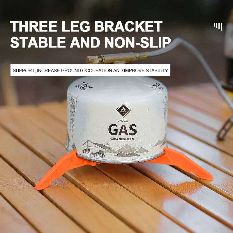 Foldable Stove Gas Canister Holder Tripod Bracket for Outdoor