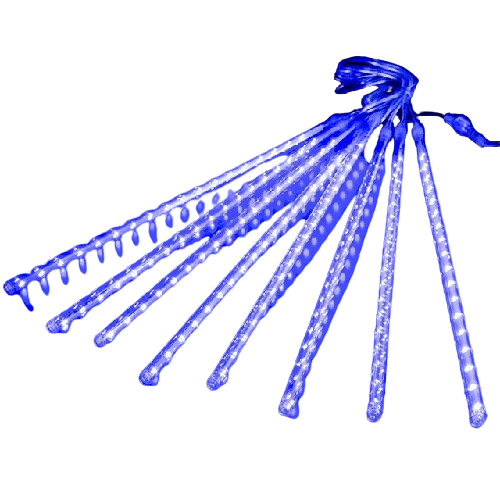 Colorful 50CM LED Meteor Shower Rain Lights for Festive Christmas Decor