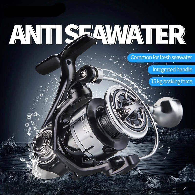 7000 Series Saltwater Spinning Reel 5KG Drag Silver