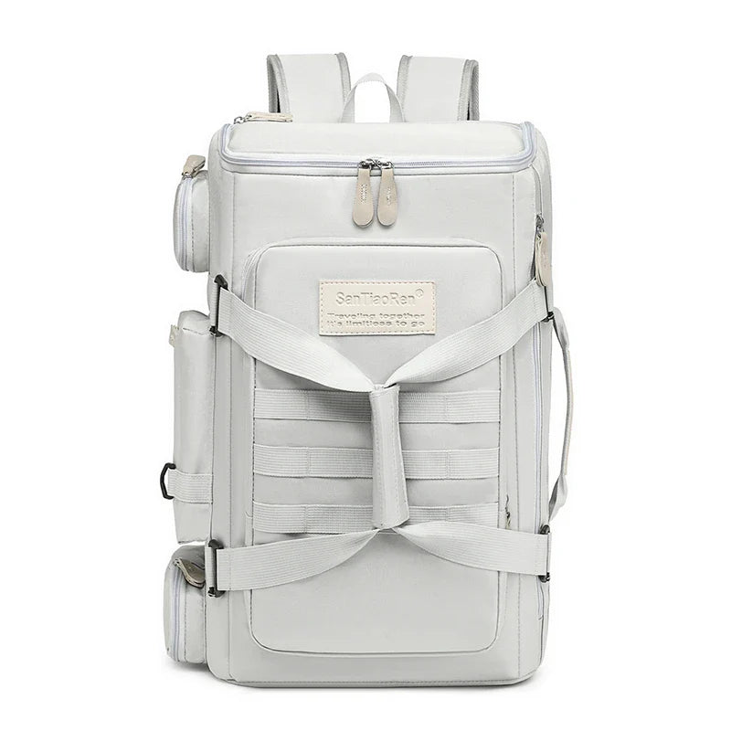 Gym And Travel Backpack Wet/Dry Separation Bag White