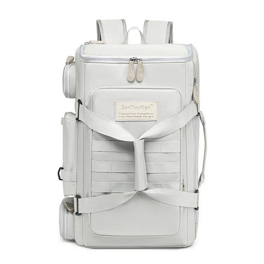 Gym And Travel Backpack Wet/Dry Separation Bag White