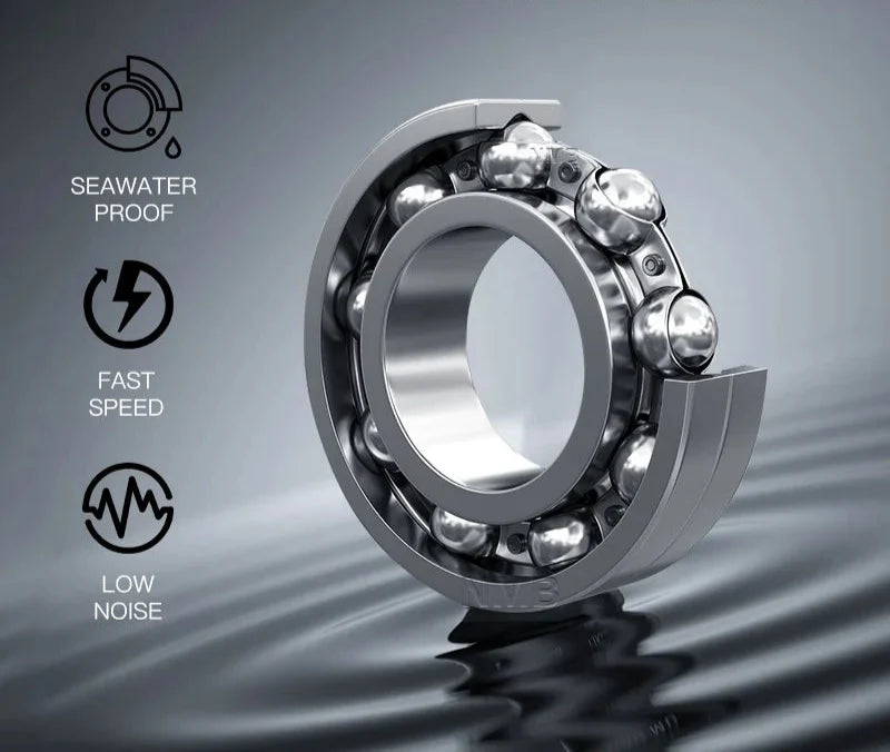 Commando Power Baitcaster Reel 9kg Right-Handed Black