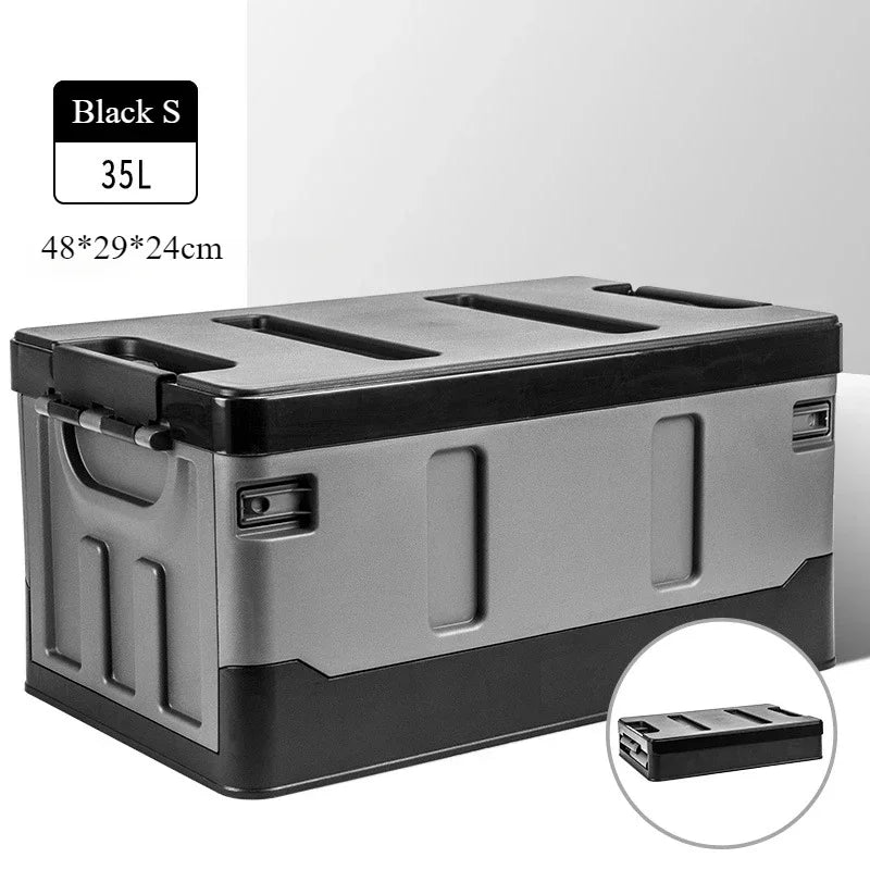 Foldable Camping Storage Box Waterproof Black