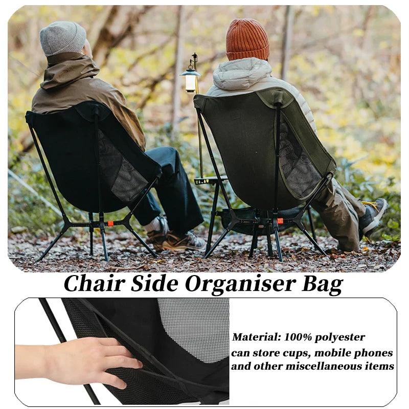 Portable Folding Camping Chair Black