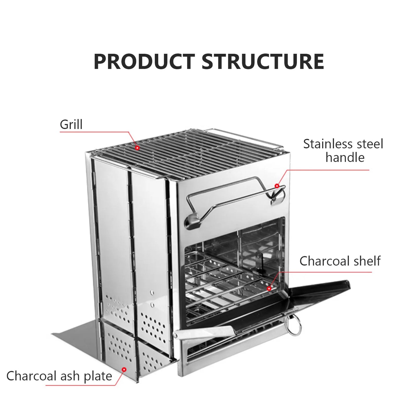Wood Stove Stainless Steel