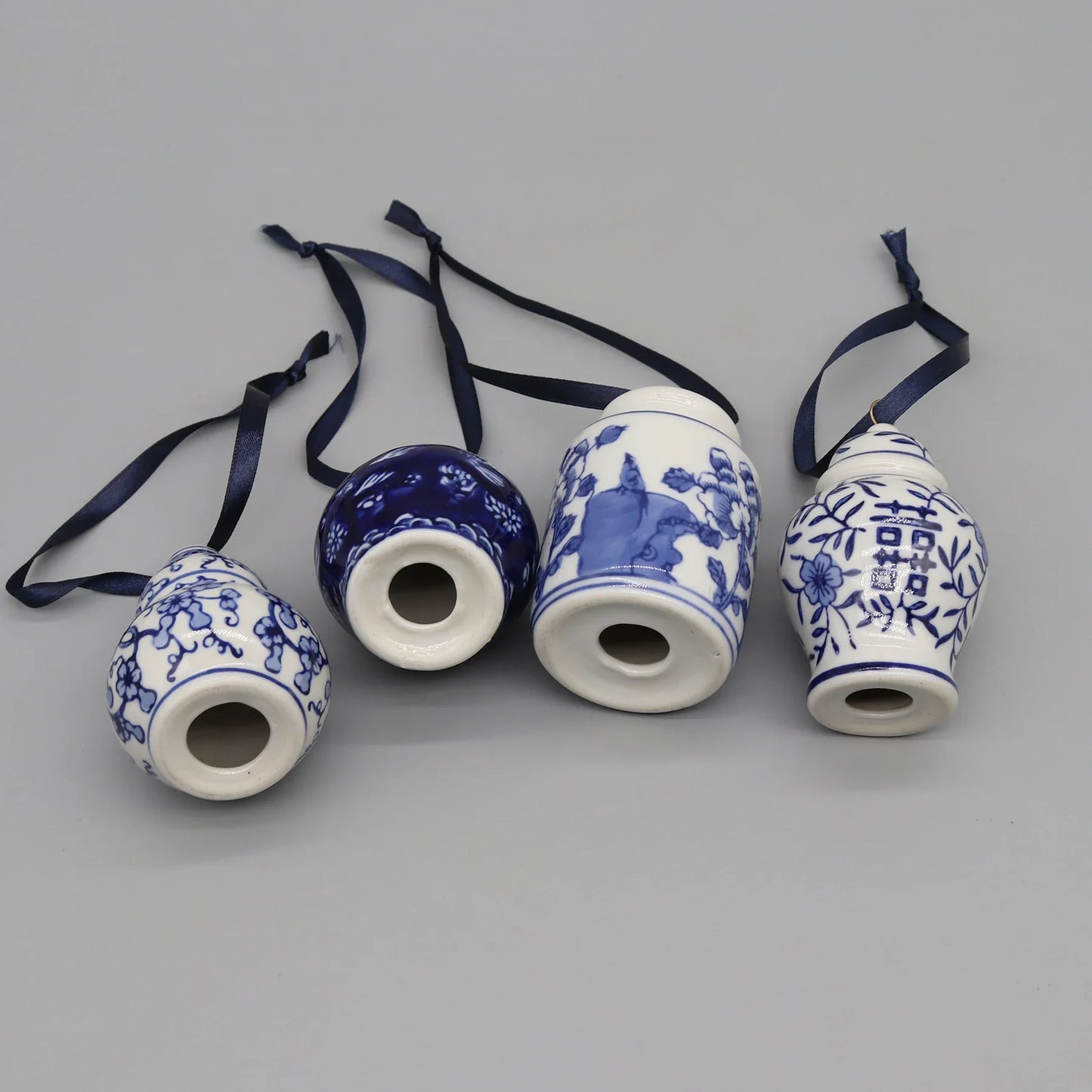 Set of 6 Ceramic Hanging Ornaments