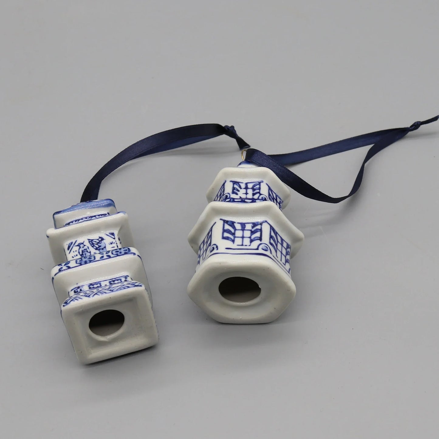 Set of 6 Ceramic Hanging Ornaments