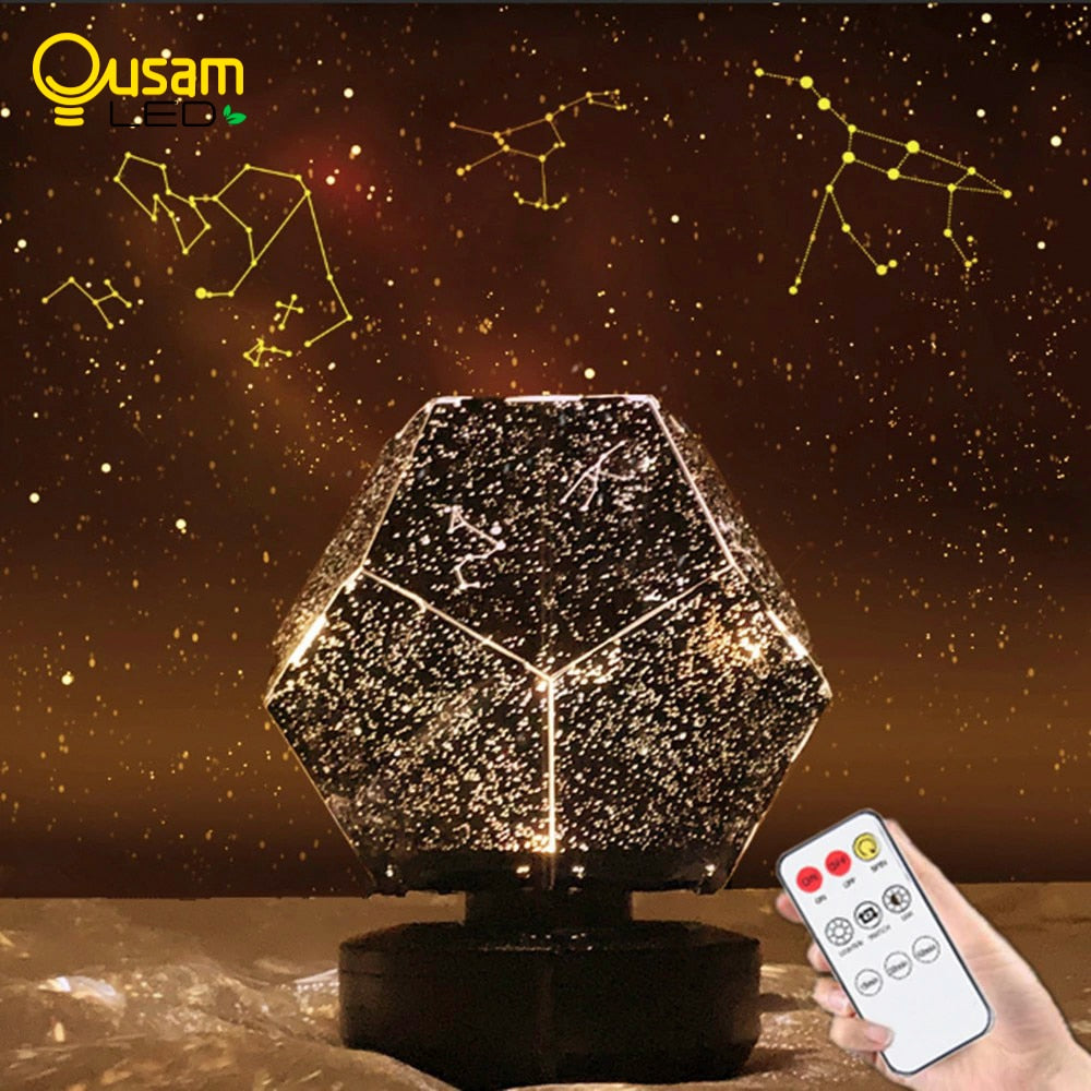 Galaxy Light Projector Nightlights Star Light Space Rechargeable Lamp for Decoration Bedroom Christmas Gift Children Night Light