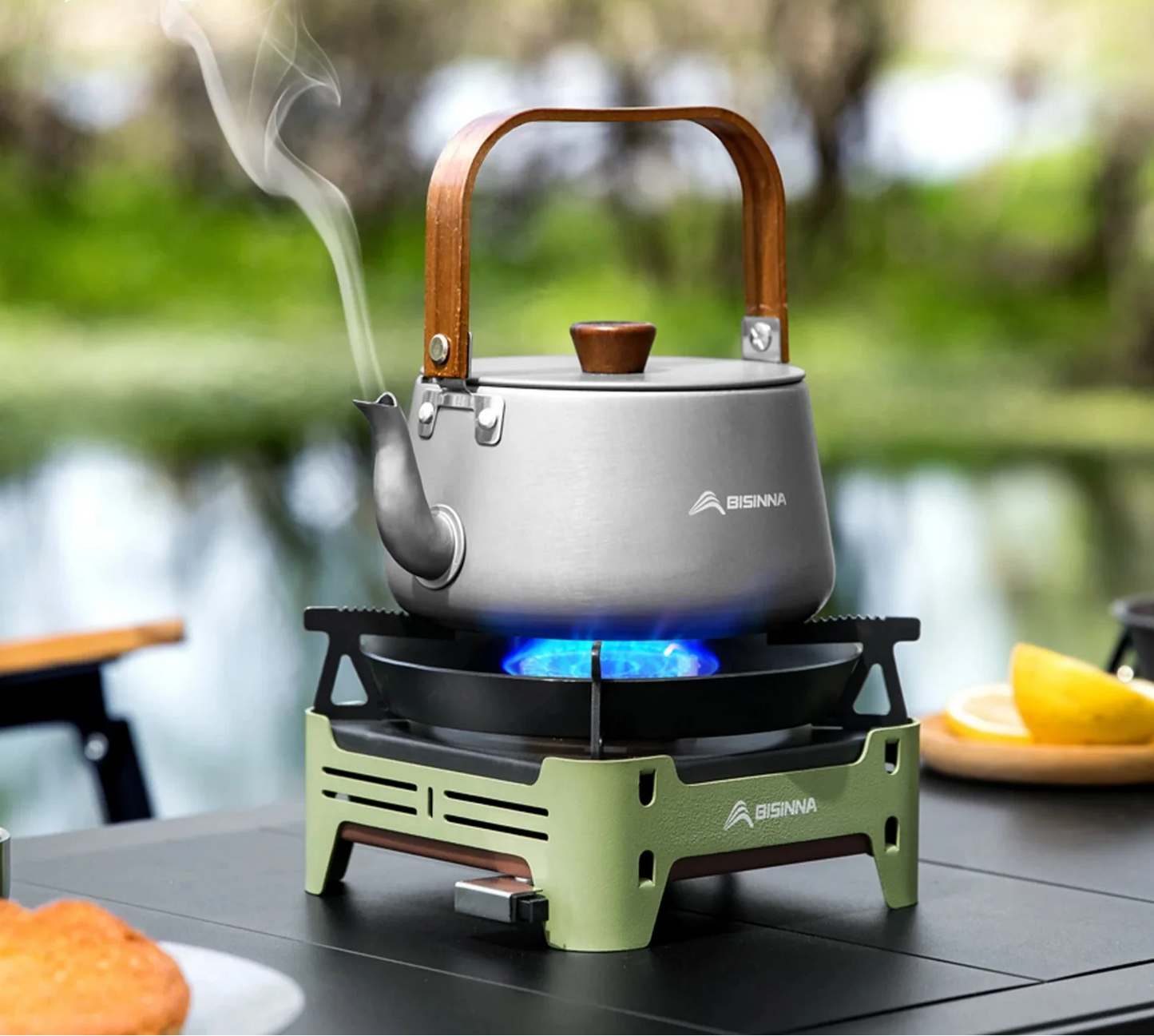 Camping Gas Stove Cassette Furnace Green