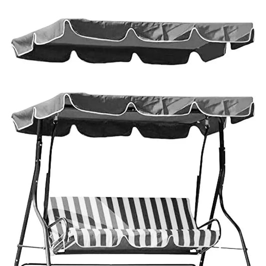Outdoor Swing Chair Hammock Canopy - Waterproof Roof Canopy Replacement with UV Protection